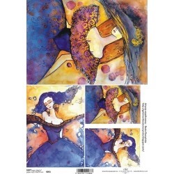 Papier do decoupage ITD COLLECTION S051