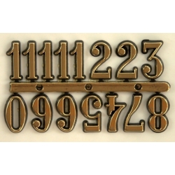 Cyfry arabskie 9 mm złote