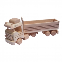 Drewniany samochód ciężarówka duża