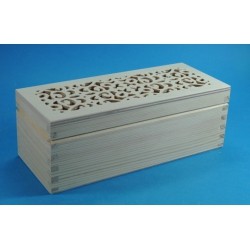 Pudełko ażurowe drewniane 03