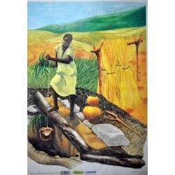 Papier ryżowy RENKALIK Donna Africana al pozzo 104