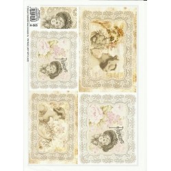 Papier SOLYOM GABRIELLA A4 VINTAGE LADY WITH LACE H-505